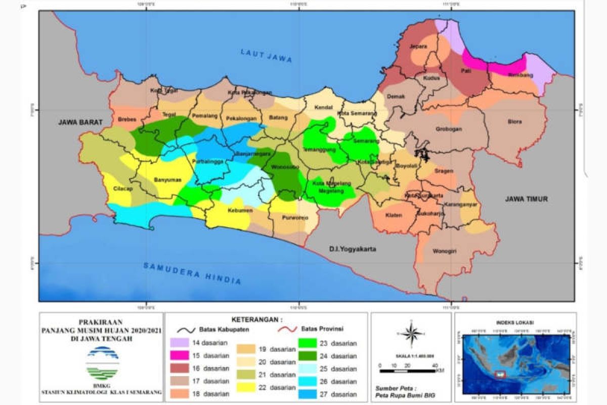 BMKG: Jateng baru masuk kemarau pada  Mei-Juni