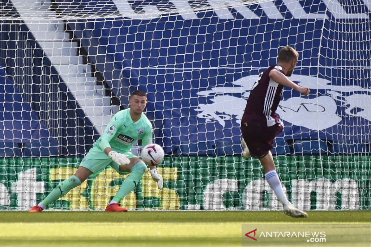 Tiga gol Leicester City sambut kembalinya West Brom ke Liga Premier