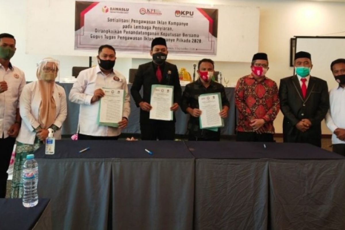 KPID, KPU dan Bawaslu Sulbar awasi kampanye Pilkada 2020