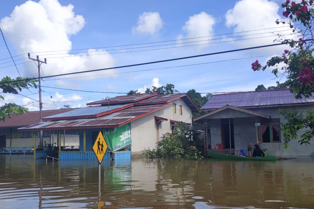 BPBD : 100 rumah warga di Kapuas Hulu terendam banjir