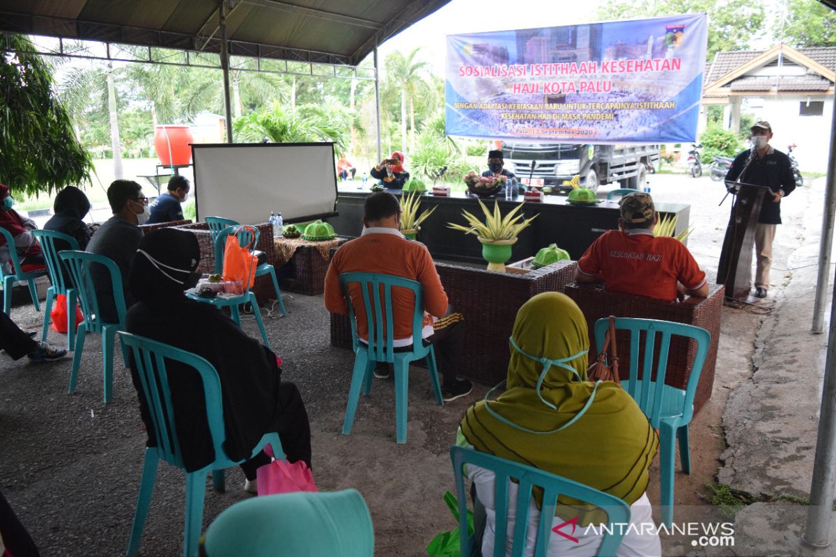 Sosialisasi istithaah kesehatan haji di Palu petuhi protokoler kesehatan