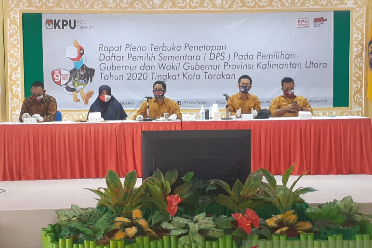 KPU Tarakan tetapkan DPS untuk pilgub Kaltara