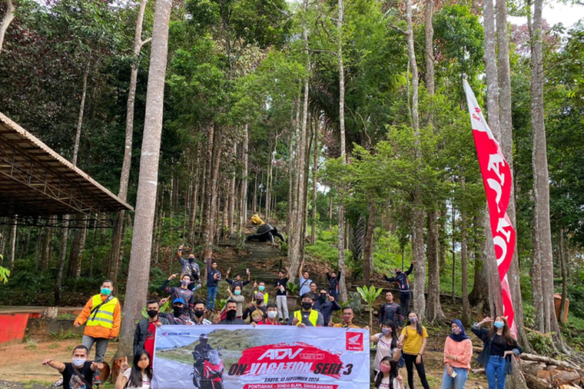 Honda Kalbar Gelar ADV x PCX On Vacation Seri 3 ke Rindu Alam Singkawang