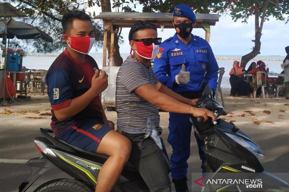 Pantai Pasir Padi Pangkalpinang ditetapkan zona wajib masker