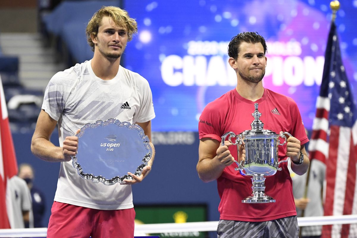 Statistik laga final US Open Dominic Thiem vs Alexander Zverev