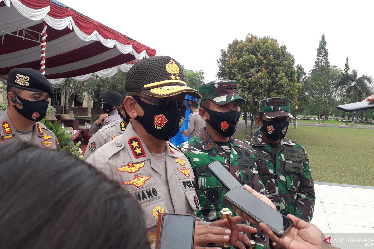 Kapolda Bangka Belitung cek kesiapan pasukan pengamanan Pilkada Bangka Tengah