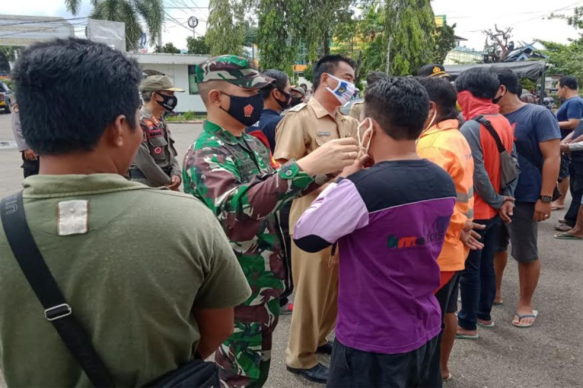 Dandim Muara Teweh ikut  patroli yustisi protokol kesehatan