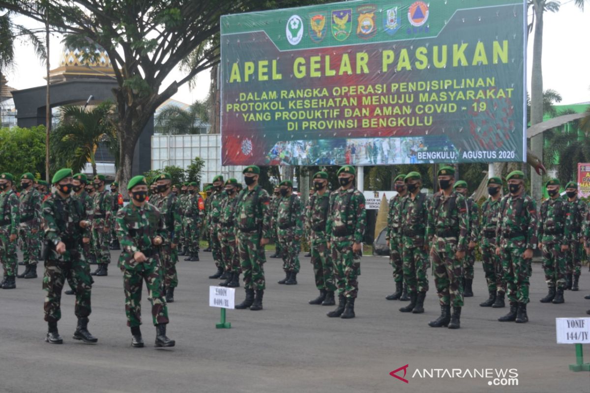 Operasi disiplin protokol kesehatan, Korem Garuda Emas kerahkan 816 prajurit
