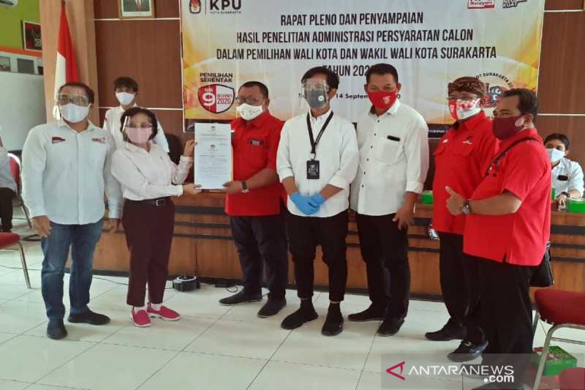 KPU Solo nyatakan administrasi persyaratan calon Gibran lengkap