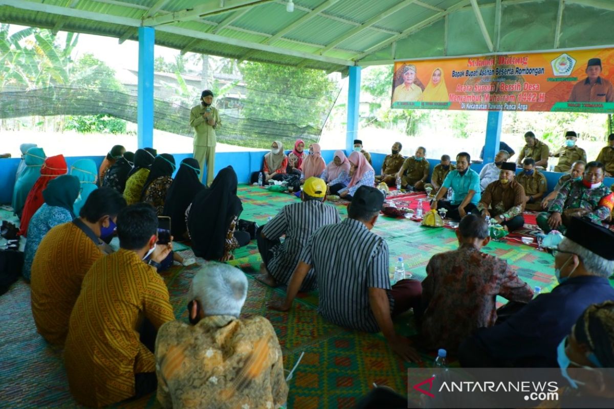 Bupati Asahan dukung kegiatan bersih Desa di Kecamatan Rawang Panca Arga