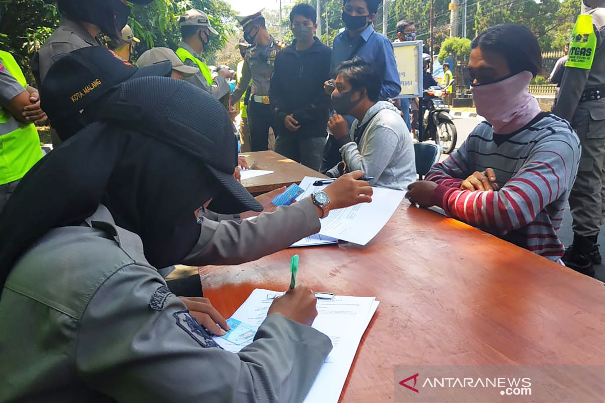 Sanksi denda pelanggar protokol kesehatan juga diberlakukan di Kota Malang