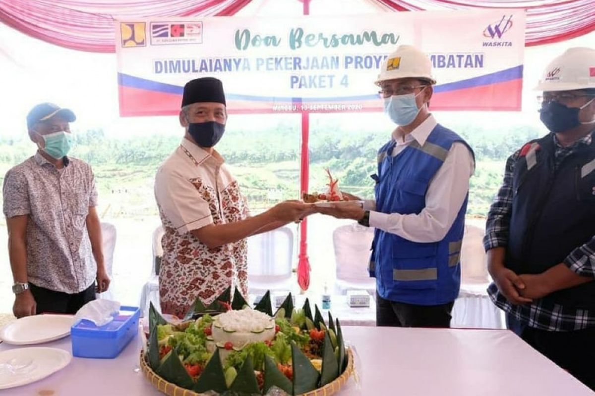 Bupati Pringsewu gelar doa bersama pembangunan jembatan paket empat Bendungan Way Sekampung