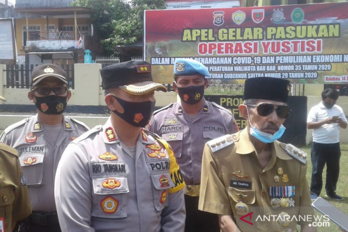 Baubau mulai menerapkan operasi yustisi penanganan COVID-19