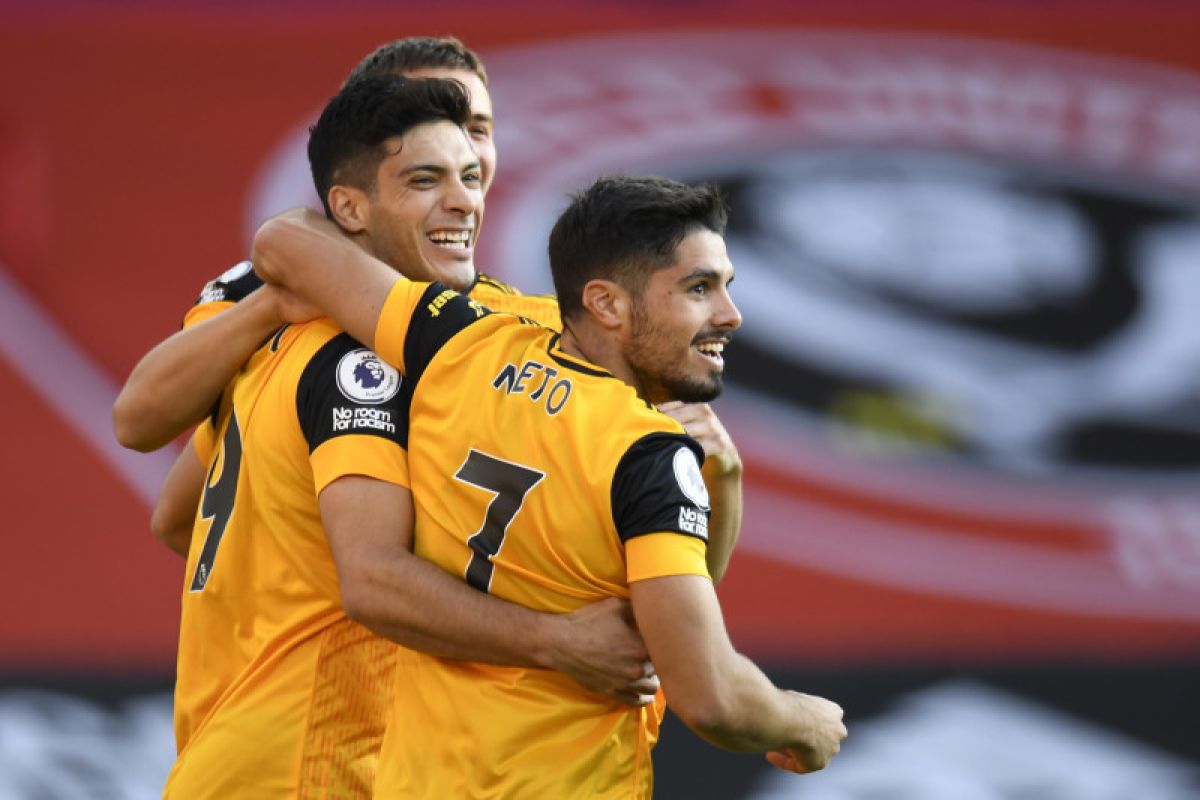 Liga Inggris: Dua gol cepat antar Wolves tundukkan Sheffield 2-0