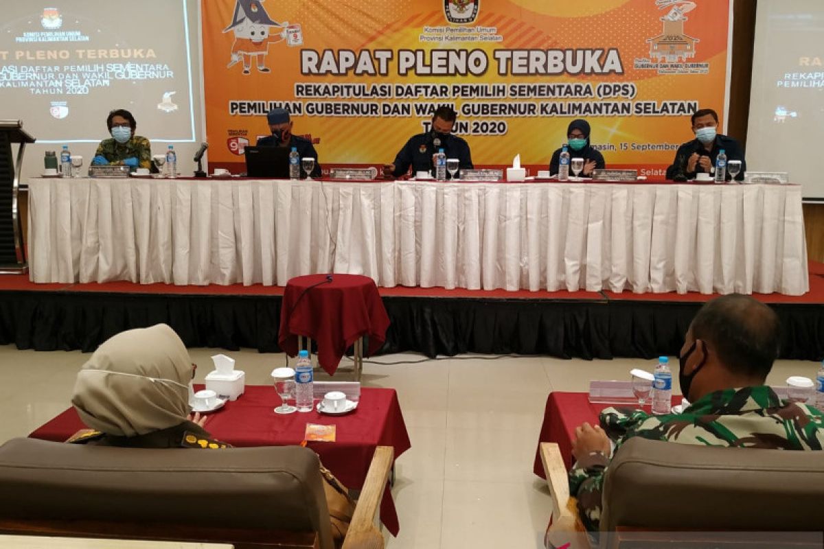 KPU Kalsel tetapkan daftar pemilih sementara 2.787.624