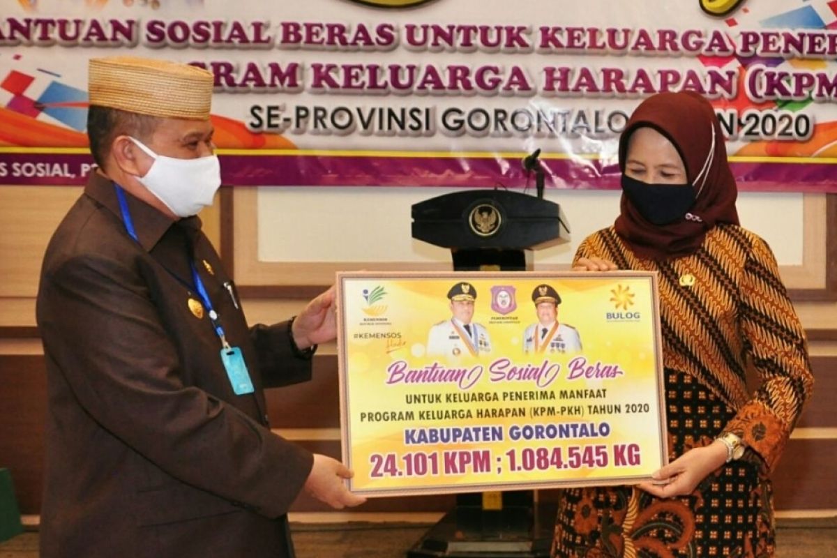 Pemprov Gorontalo salurkan beras PKH bagi 61.901 KPM