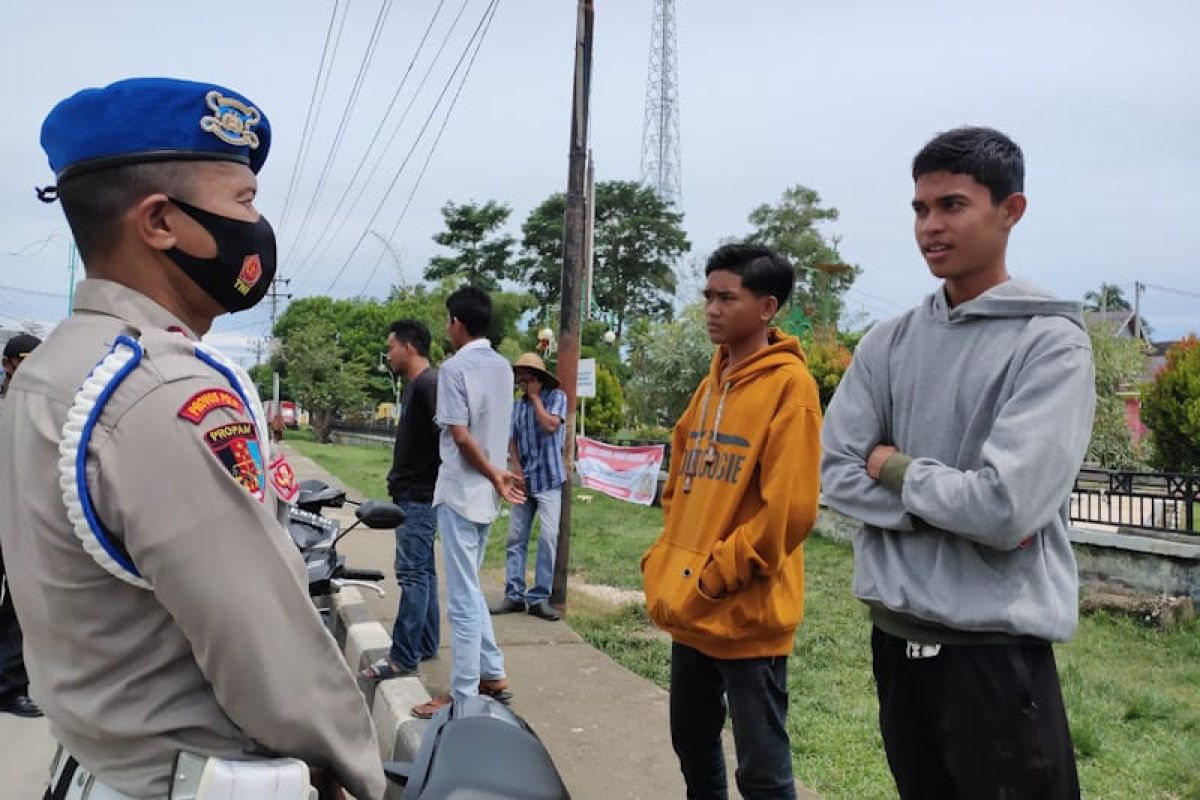 Ratusan pegguna jalan terjaring razia masker di Aceh Timur, begini sanksinya