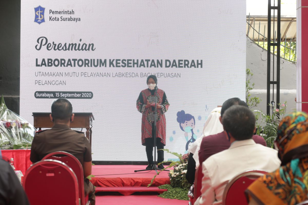 Risma resmikan Labkesda untuk swab gratis warga Surabaya