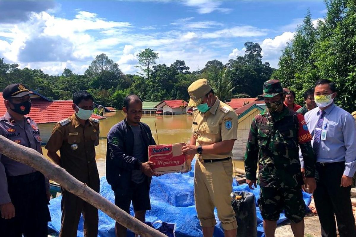 Bupati tinjau desa terdampak banjir di Lamandau