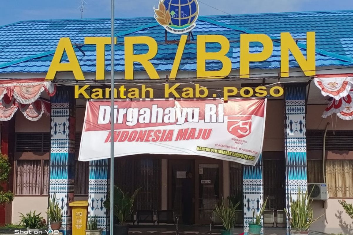 Kantor Pertanahan Poso  terbitkan 11.500 sertifikat tanah gratis