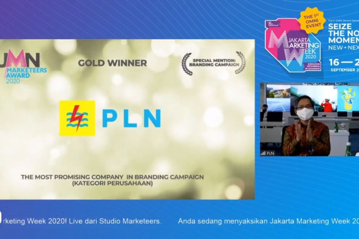 PLN raih tiga penghargaan di ajang BUMN Marketeers Award 2020