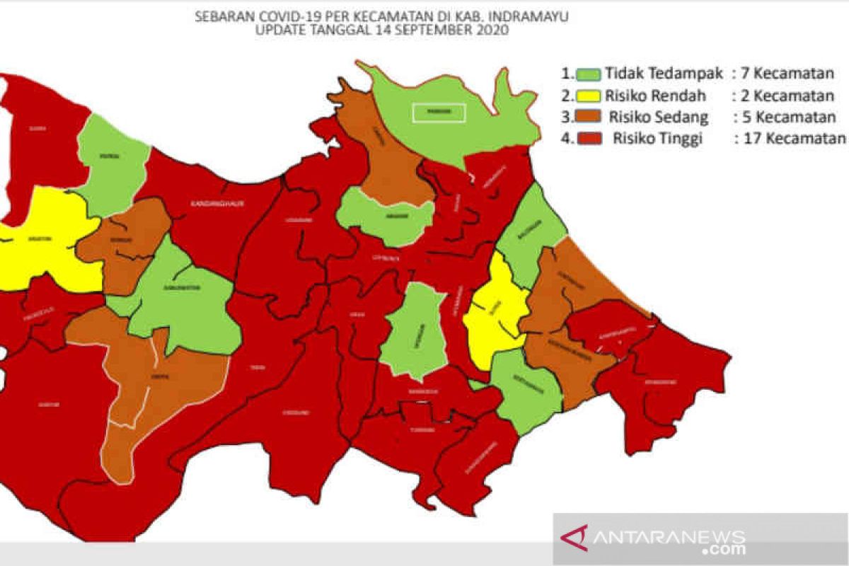 Tujuh kecamatan di Indramayu masih bebas COVID-19