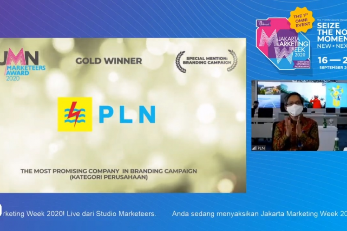 PLN Raih 3 Penghargaan di Ajang BUMN Marketeers Award 2020