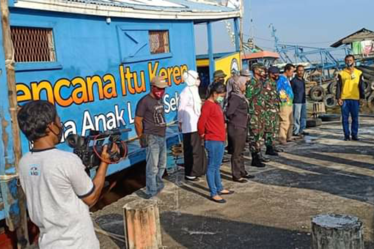 Kapal Bandong tim pelayanan KB bergerak DAS mulai berlayar