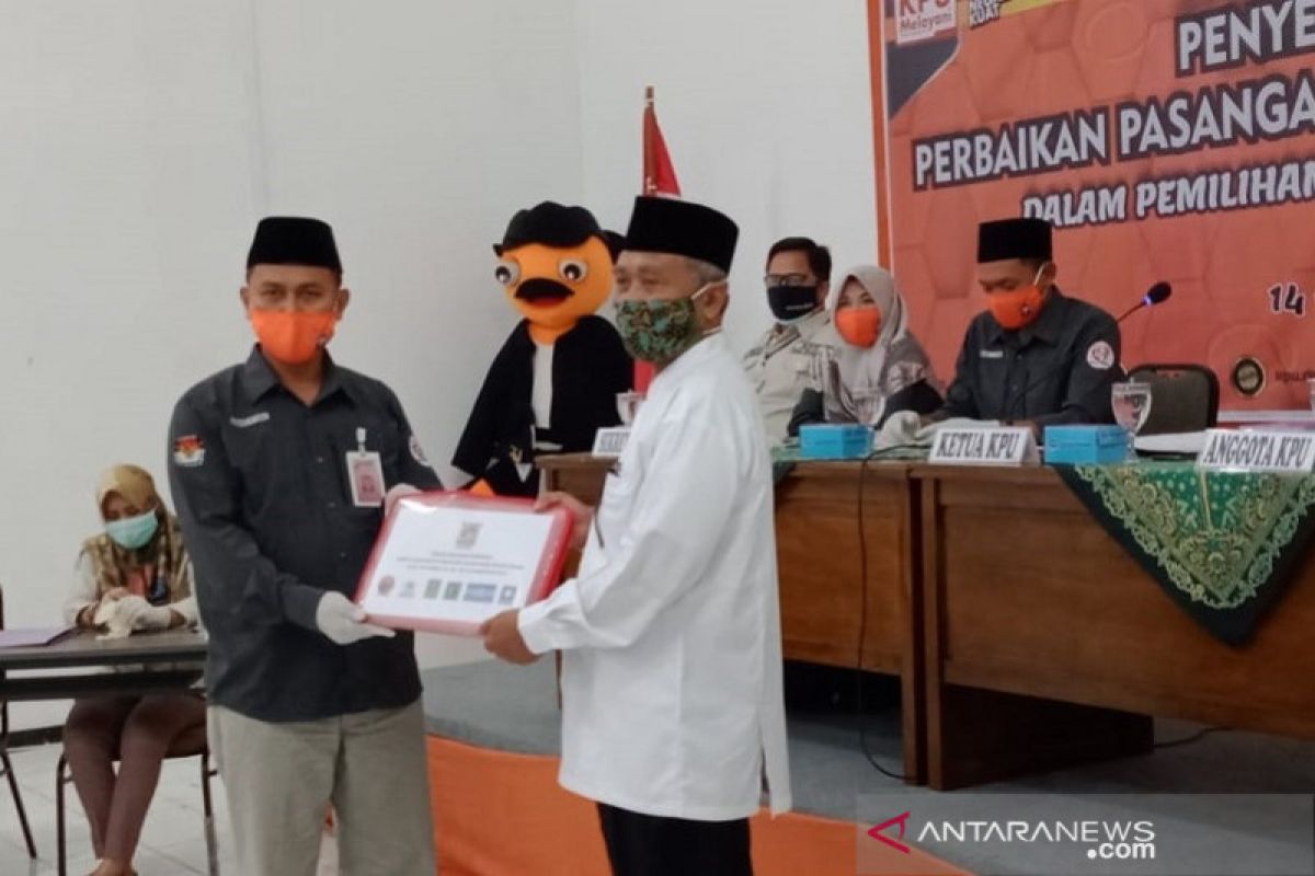 Eisti-Alim serahkan perbaikan dokumen pencalonan  Pilkada 2020 ke KPU