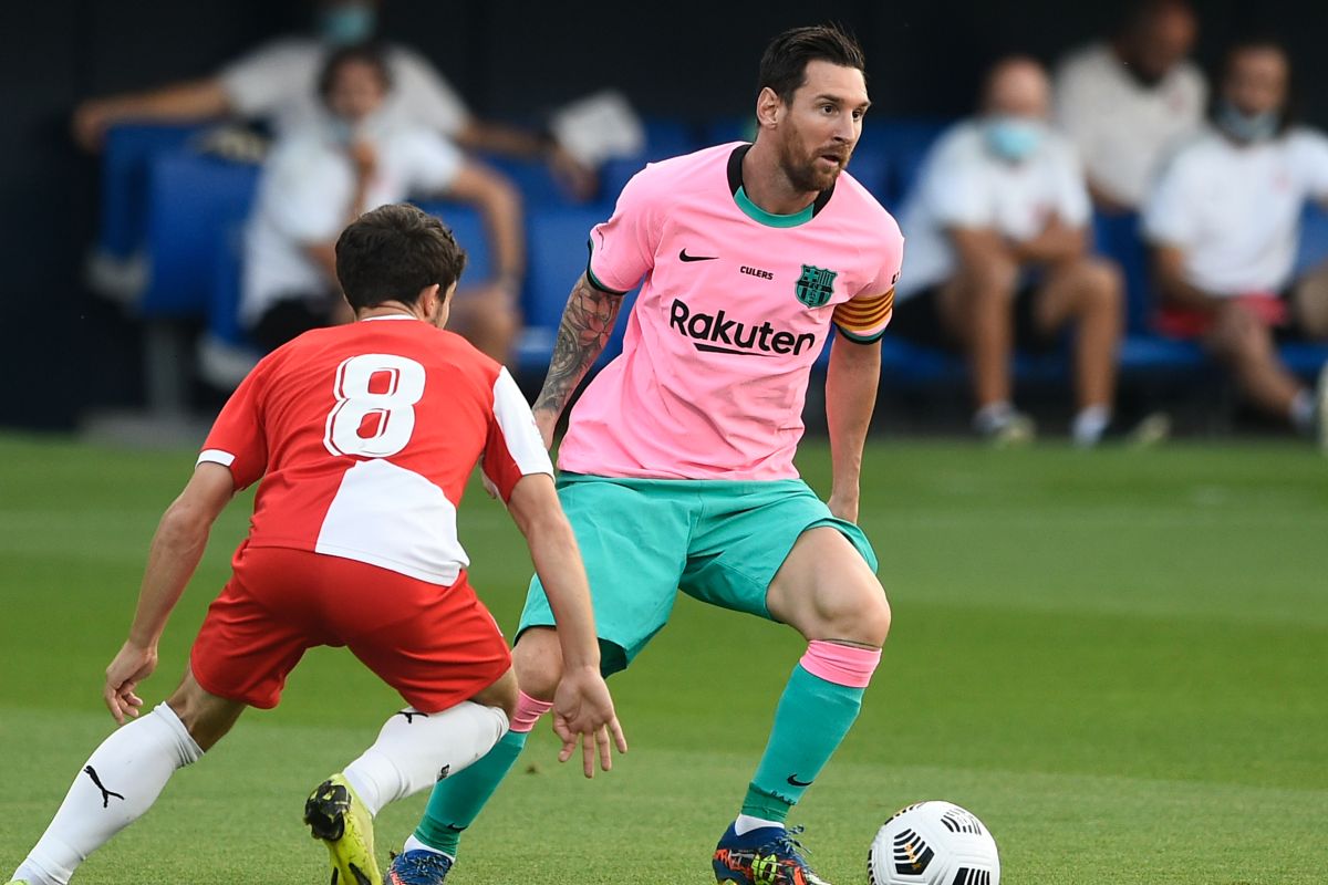 Lionel Messi sumbang dwigol saat Barca kalahkan Girona pada laga persahabatan