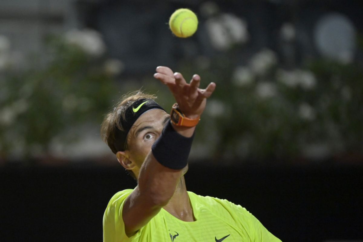 Nadal melaju ke babak ketiga Italian Open
