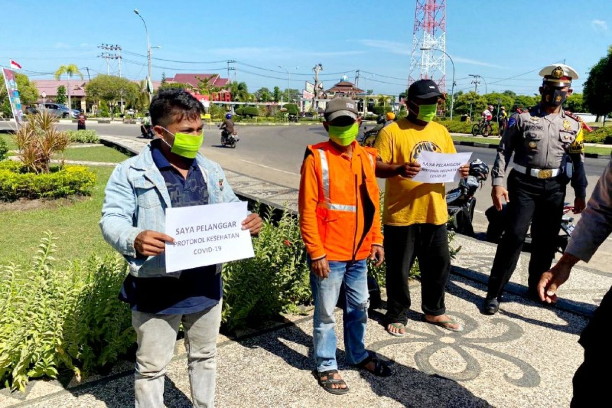 117 warga Kapuas tak patuhi protokol COVID-19 terjaring Operasi Yustisi