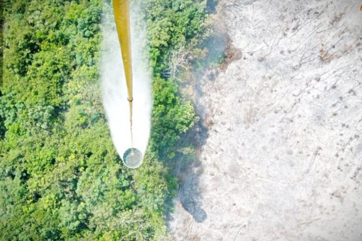 Helikopter dikerahkan atasi kebakaran lahan di Kotawaringin Timur