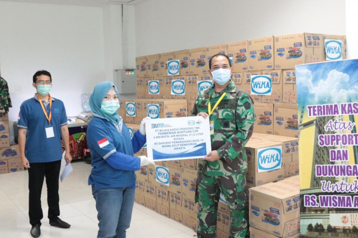 WIKA salurkan kebutuhan logistik RS Darurat COVID-19 Wisma Atlet Kemayoran