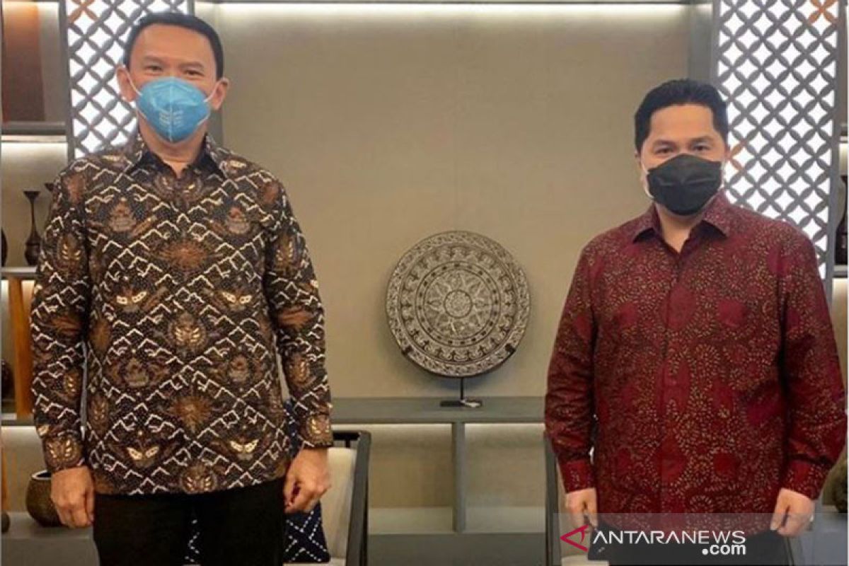 Ini yang disampaikan Ahok saat temui Erick Thohir