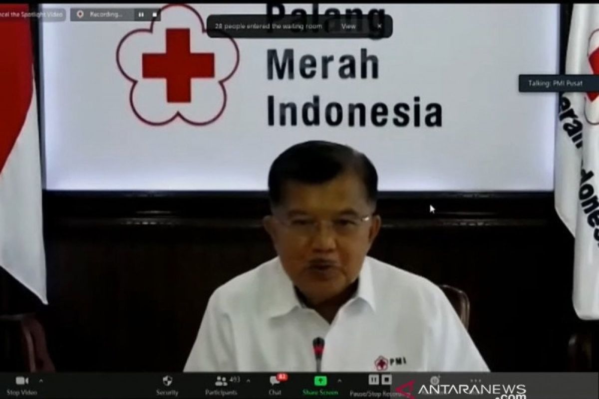 Jusuf Kalla katakan kepercayaan masyarakat kunci keberhasilan upaya kemanusiaan PMI