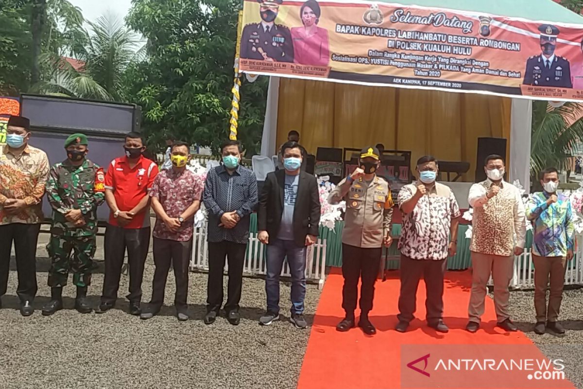 Bapaslon Bupati-Wakul Bupati Labura hadiri kunker Kapolres Labuhanbatu