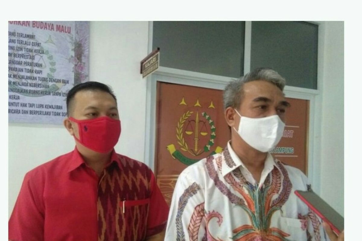 Satu terdakwa positif corona, Kejari Bandarlampung tambah kewaspadaan