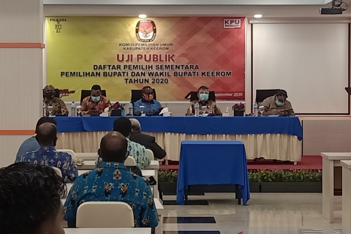 KPU Kabupaten Keerom uji publik DPS pilkada serentak