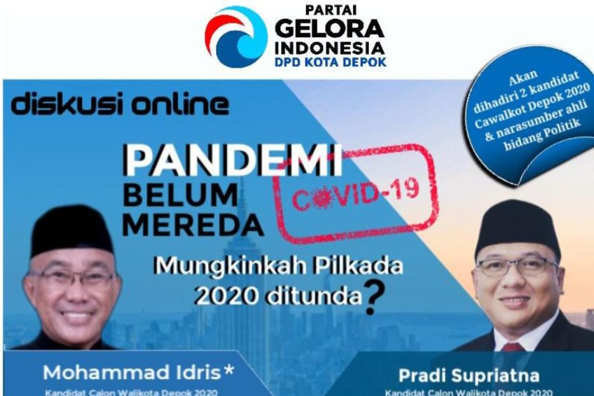 Partai Gelora Depok: Perlu pertimbangan matang Pilkada dilanjut atau tidak