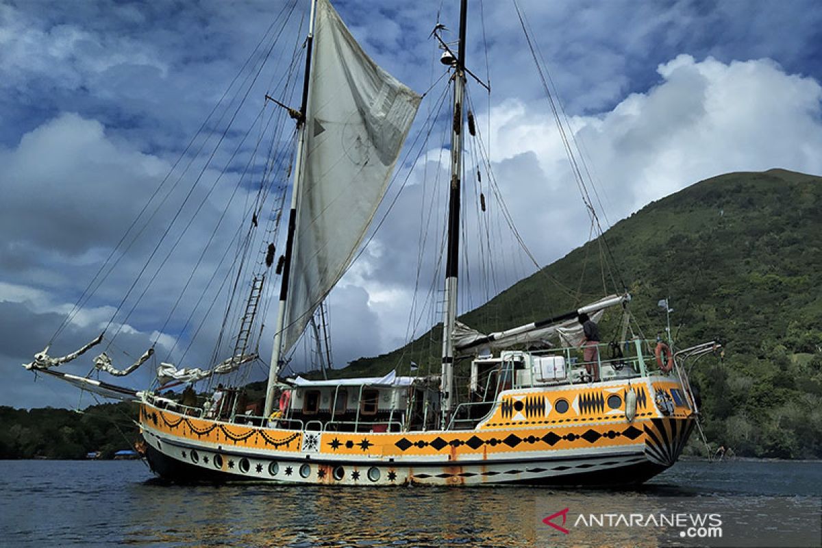 Jalur rempah Indonesia disinggahi kapal layar Arka Kinari
