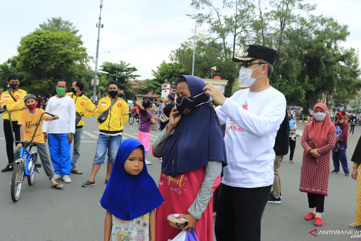 Wawali pimpin gebrak masker di Lapangan Murjani