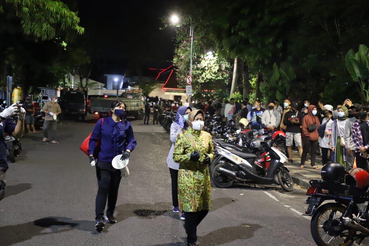 Wali Kota Surabaya pimpin operasi penegakan protokol kesehatan