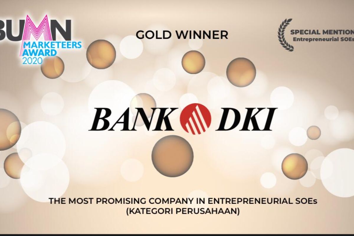 Bank DKI raih tiga penghargaan BUMD Marketeers Award 2020