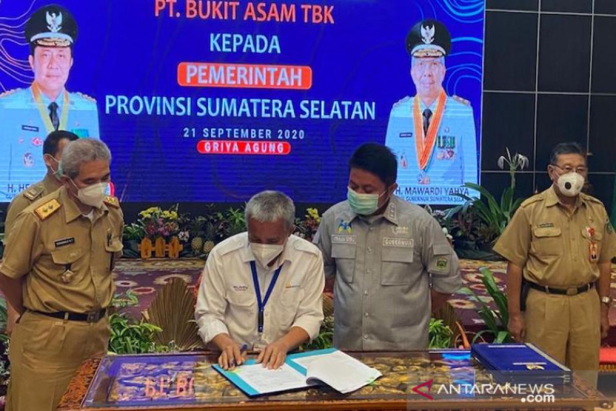 Gubernur Sumsel apresiasi PTBA bantu infrastruktur kabupaten