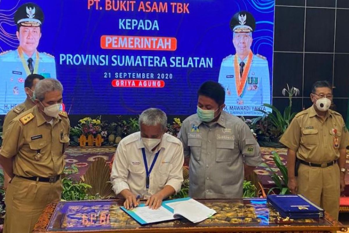 Gubernur Sumsel apresiasi PTBA bantu pembangunan infrastruktur kabupaten