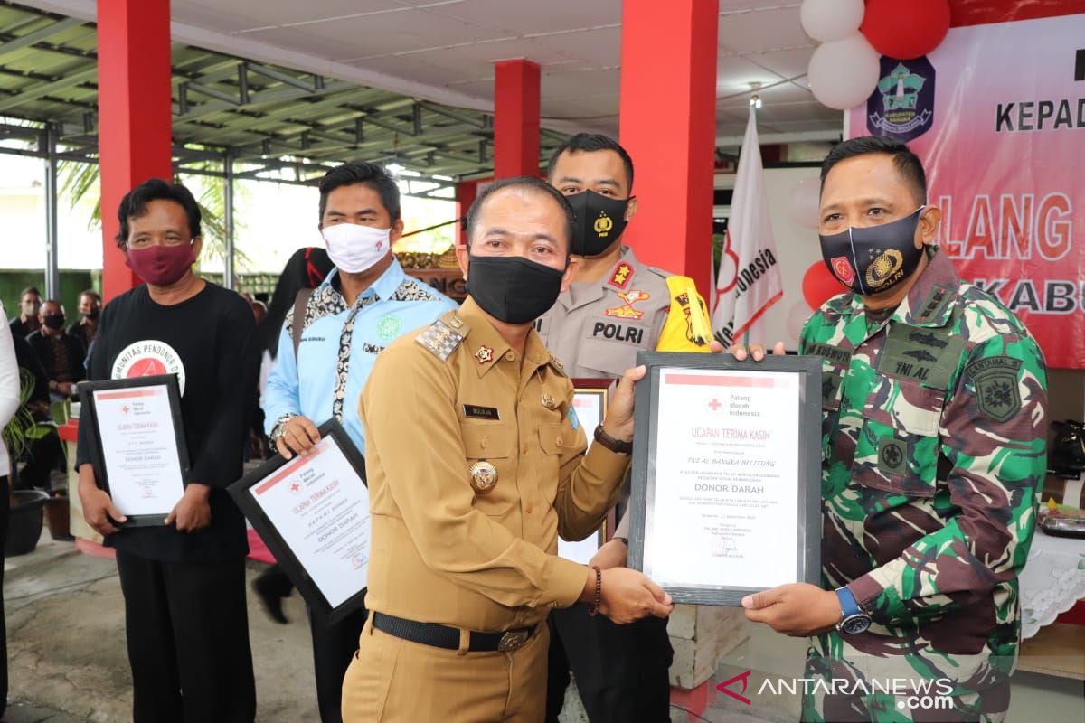 Bupati Bangka dorong masyarakat menjadi pendonor darah aktif