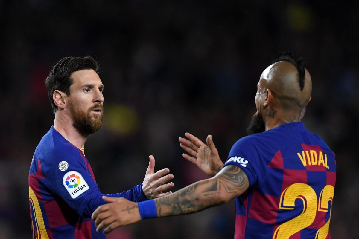 Vidal dapat pesan perpisahan dari Lionel Messi