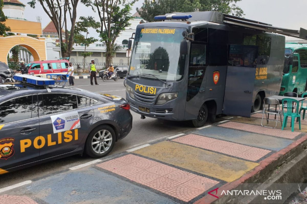 Puluhan warga Palembang terjaring operasi yustisi  disiplin masker