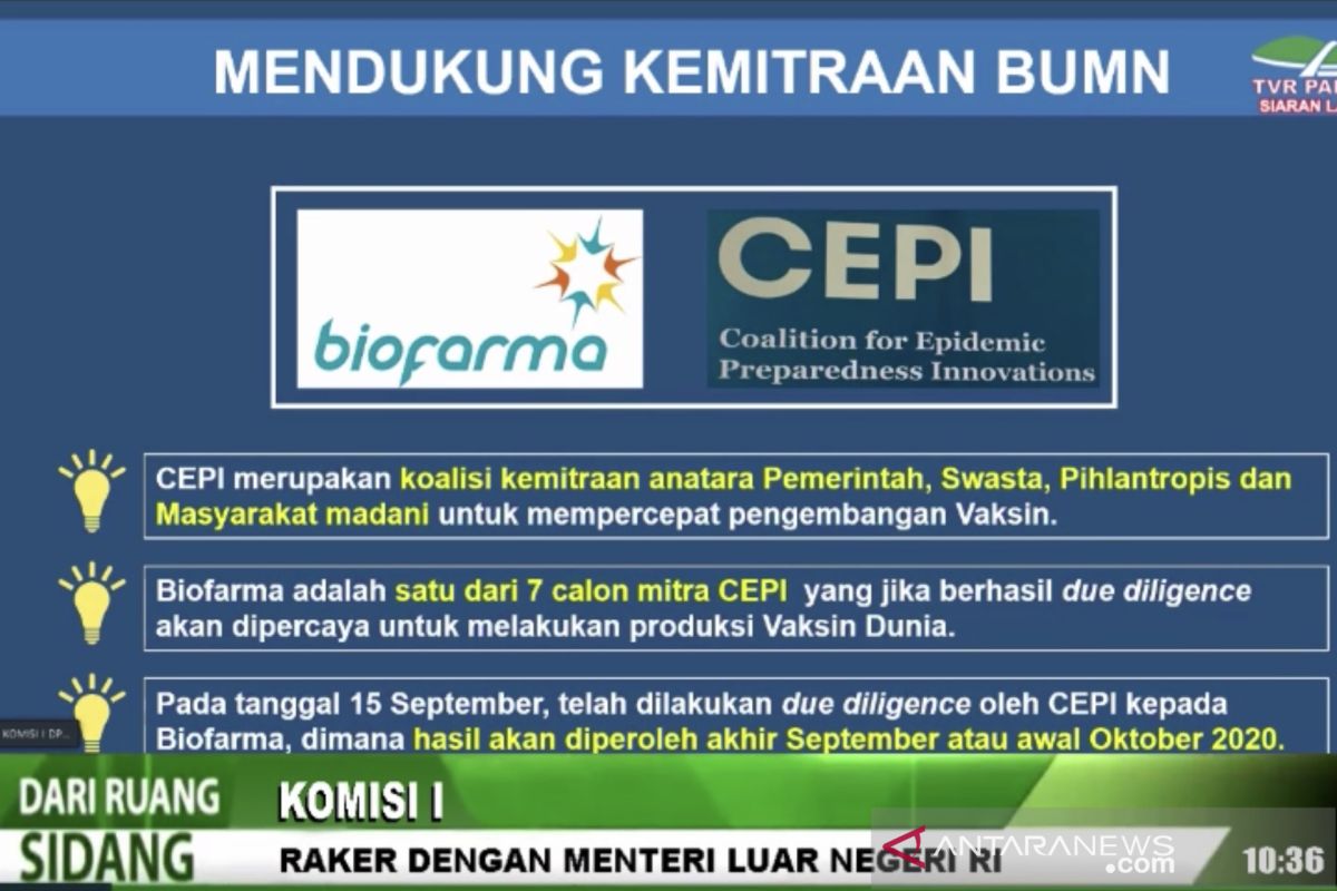 Bio Farma berpeluang jadi produsen  vaksin COVID-19 dunia